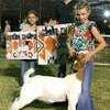Dakota Thurmond, Division Champion and Grand Champion Wether Goat, Fletcher Free Fair.