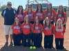 Come out and support your Lady Cyclones Monday, September 19, for their last fast pitch softball home game of the season. 
The High School team includes: Front (from right) - Saree Rogers, Brailee Munro, Jadyn Soliz, Kira Hill and Jada Munro. Back - Coach Don Craig, Kaley Edgar, Cadence Treadwell, Syd Stephens, Kiyah Cullar and Kyndall Edgar.