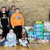 The Snyder elementary student council hosted a supply drive benefiting the Snyder, Roosevelt, and Mountain Park fire departments. Representatives from each department visited the school last week to accept the donations and visit with the students.